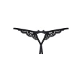 Stringi koronkowe OBSESSIVE, otwarte S/M, elastyczny materiał, kokardki