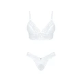 Bielizna koronkowa OBSESSIVE, XL/2XL, biustonosz i stringi, regulowane paski