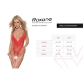 Body ROXANA, elastyczna siateczka, dekolt w kształcie V, otwarte krocze