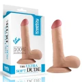 Dildo Love Toy Ultra Soft Dude 7,5" z przyssawką, 100% miękka cyber skóra