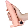 Rękaw przedłużający penisa Vibrating Pleasure X - 2 cale długości, TPE, wibrujący