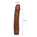 Dildo realistyczne BAILE - 8.8'', wibracje wielostopniowe, materiał ABS/TPR