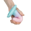 Dildo Flow Unicorn Mini – Płynny silikon, spiralna tekstura, mocna przyssawka