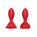 Wibrator analny Rosenberg Red, silikonowy, 9 trybów wibracji, wodoodporny