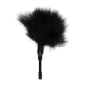 Podrażniacz - Pejcz-Small, Czarny, Miękkie Pióra, Stymulacja Punktowa