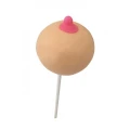 Lizak truskawkowy 58g - Boobie Pops, kształt piersi, długość 12,5 cm