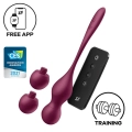 Kule miłości Satisfyer Love Birds Vary, silikon, zdalne sterowanie, 3 obciążniki