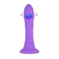 Dildo SILEXD Fantasy Line, termoreaktywny, silikonowy, wodoodporny IPX7, liliowy