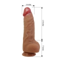 Dildo Pretty Love Najm 23,2 cm, Super Soft, z Przyssawką, Wodoodporny
