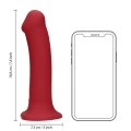 Dildo wibrujący Loveline - Duży, silikonowy, 19,8 cm długości, 4,5 cm średnicy
