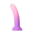 Dildo Ombre 15 cm z silikonu klasy premium, przyssawka, realistyczny kształt