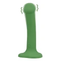 Wibrujące dildo Loveline - silikonowe, 16,5 cm, małe, zielone