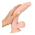 Dildo Nature Skin 24cm, średnica 3,1-4,4 cm, elastyczny materiał TPE