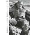 Kalendarz ścienny Pin-up Men 2027 – 12 czarno-białych zdjęć, format 297 × 420 mm