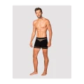 Bokserki OBSESSIVE MEN M102, czarne, elastyczne, zmysłowe wycięcia, nowoczesny fason