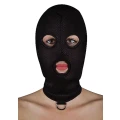 Balaclava bondage Ouch! - M/L, elastyczny materiał, metalowe kółko D-Ring