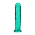 Dildo REALROCK CRYSTAL CLEAR, 7'' / 18 cm, przezroczyste, przyssawka, wodoodporne