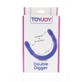 Dildo Podwójny Double Digger 4,5 cm - elastyczny, zakrzywiony, PHTHALATE FREE PVC 45 cm