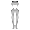 Garter stockings OBSESSIVE S815, przezroczyste, wysoki stan, elastyczny materiał