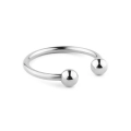 Pierścień na penisa Metalowy Classic 30 mm stal nierdzewna, gładki z kulkami