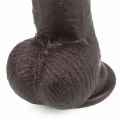 Dildo - Duża Przeźroczystość TPE, 9'' Długość, Skórzana Technologia 2-warstwowa