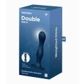 Wibrator analny Satisfyer Double Ball-R - silikonowy, wielofunkcyjny, z przyssawką