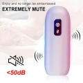 Masturbator USB Rechargeable, 8 funkcji wibracji, 18 cm długości, 6,5 cm średnicy