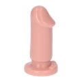 Dildo analny Mio Flesh, 8 cm długości, 3,5 cm średnicy, z przyssawką