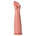 Fist do ekstremalnego fistingowania MONOLITE, PVC, 38 cm długości, przyssawka