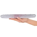Dildo Crystal Duo – PVC, długość 34 cm, średnica 3,5-4 cm, do stymulacji podwójnej