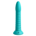 Dildo Dillio Platinum 19,7 cm, silikon, elastyczny z wypustkami w kolorze teal