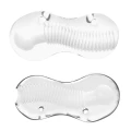 Masturbator TPE Me You Us, 13 cm, przezroczysty, wodoodporny, stymulacja wibracyjna