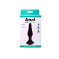 Anal Plug - średni, silikonowy, czarny, 11,5 cm długości, 2,7 cm szerokości
