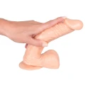 Dildo „European Lover” – TPE, długość 22,5 cm, średnica 4,3 cm, przyssawka