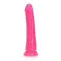 Dildo REALROCK GLOW IN THE DARK 6'' (15,5 cm) - Przyssawka, Bez ftalanów, Wodoodporne