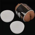 Masturbator dwustronny TPE, 6,2 cm x 10,3 cm, z realistycznym anusem i pochwą