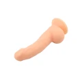 Dildo Navigato - Flesh, 22 cm, silikon płynny, antybakteryjna powierzchnia, przyssawka