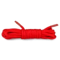 Lina do wiązań - Red Bondage Rope, nylonowa, 10m, miękka i delikatna w dotyku