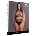 Zestaw bielizny: LE DESIRE, crop top i majteczki, elastyczny nylon 92%, rozmiary XL-4XL