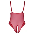 Body COTTELLI LINGERIE, Czerwone, Bez kroku, Koronkowe, Plus size 4XL