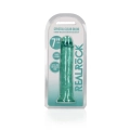 Dildo REALROCK CRYSTAL CLEAR, 7'' / 18 cm, przezroczyste, przyssawka, wodoodporne