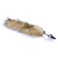 Wtyczka analna Plug-Fox TAIL XL - stal nierdzewna, długość 45 cm, puszysty ogon