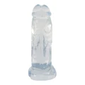Dildo przezroczysty, galaretowaty - 5 cm, długość 23 cm, elastyczny PVC