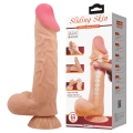 Dildo realistyczne BAILE Sliding Skin 9,4" – TPR, elastyczne, przyssawka