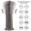 Dildo Lovetoy Nature z platynowego silikonu, 10 trybów wibracji, zdalne sterowanie