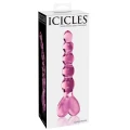 Szklane dildo Icicles No.43 Pink — ręcznie dmuchane, dł. 20 cm, ø 3,5 cm