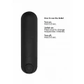 Wibrator pociskowy, USB, 10 trybów wibracji, wodoodporny, czarny