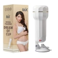Masturbator MX Dream Cup - White, T-Skin+ABS, regulacja prędkości wibracji