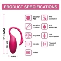 Wibrator punktu G Magic Motion Flamingo, wodoodporny, Bluetooth, ABS/silikon