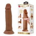 Dildo PRETTY LOVE - QUENTIN, TPR, Giętkie, z Przyssawką, 7.2"